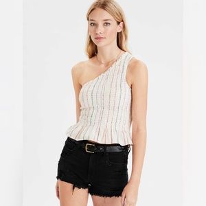 *NWT* American Eagle Smocked One Shoulder Top